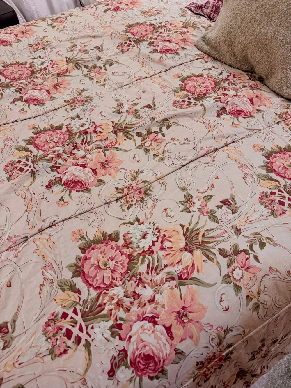 Ralph Lauren Guinevere Aragon Medieval Floral Sateen Full/Queen Comforter